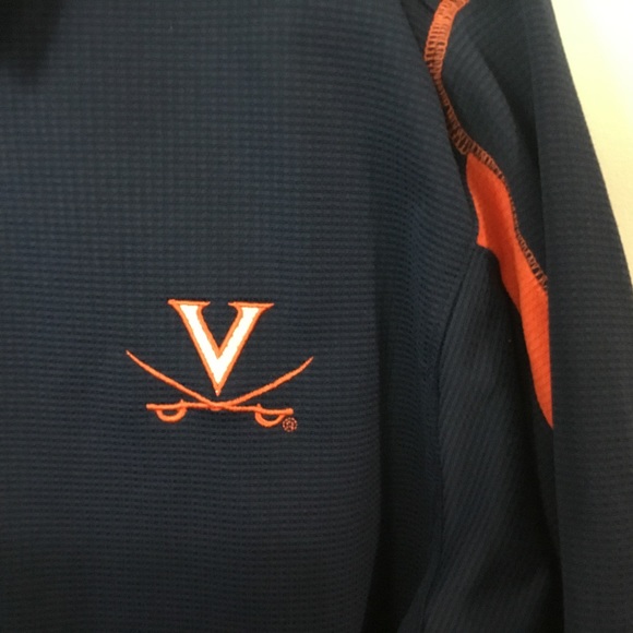 University of Virginia Nike blue short sleeve polo shirt. Large - Picture 4 of 6